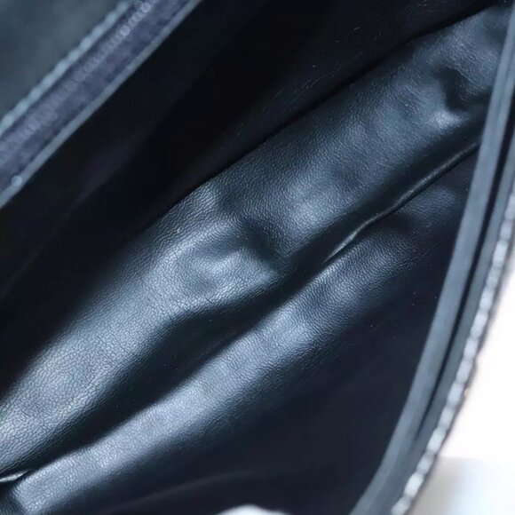 BALLY Quilted Chain Shoulder Bag Leather Black Auth 109809 - Picture 13 of 16